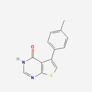 molecular formula C13H10N2OS B2874645 5-(4-methylphenyl)-3H,4H-thieno[2,3-d]pyrimidin-4-one CAS No. 17509-21-6
