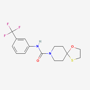 N-(3-(trifluoromethyl)phenyl)-1-oxa-4-thia-8-azaspiro[4.5]decane-8-carboxamide
