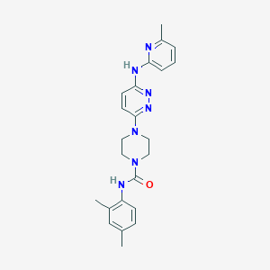 N-(2,4-dimethylphenyl)-4-(6-((6-methylpyridin-2-yl)amino)pyridazin-3-yl)piperazine-1-carboxamide