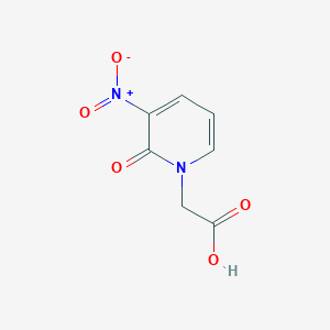 molecular formula C7H6N2O5 B2874663 (3-nitro-2-oxopyridin-1(2H)-yl)acetic acid CAS No. 147283-78-1