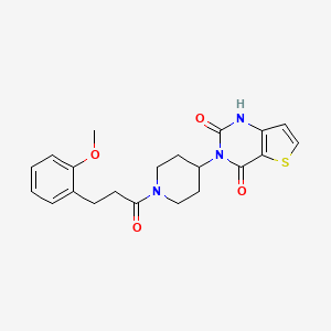 3-(1-(3-(2-methoxyphenyl)propanoyl)piperidin-4-yl)thieno[3,2-d]pyrimidine-2,4(1H,3H)-dione