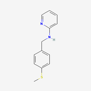 molecular formula C13H14N2S B2874679 N-[4-(methylthio)benzyl]pyridin-2-amine CAS No. 91807-93-1