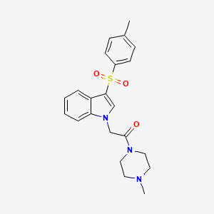 1-(4-methylpiperazin-1-yl)-2-(3-tosyl-1H-indol-1-yl)ethanone