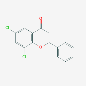 6,8-dichloro-2-phenyl-3,4-dihydro-2H-1-benzopyran-4-one
