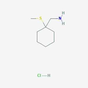 [1-(Methylsulfanyl)cyclohexyl]methanamine hydrochloride