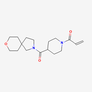 1-[4-(8-Oxa-2-azaspiro[4.5]decane-2-carbonyl)piperidin-1-yl]prop-2-en-1-one