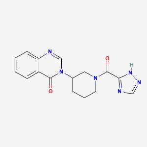 3-(1-(1H-1,2,4-triazole-5-carbonyl)piperidin-3-yl)quinazolin-4(3H)-one