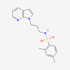 N-(3-(1H-pyrrolo[2,3-b]pyridin-1-yl)propyl)-2,4-dimethylbenzenesulfonamide