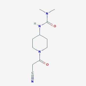 3-[1-(2-Cyanoacetyl)piperidin-4-yl]-1,1-dimethylurea