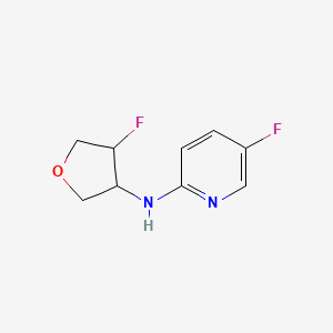 5-fluoro-N-(4-fluorooxolan-3-yl)pyridin-2-amine