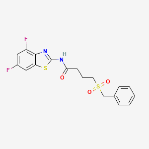 4-(benzylsulfonyl)-N-(4,6-difluorobenzo[d]thiazol-2-yl)butanamide