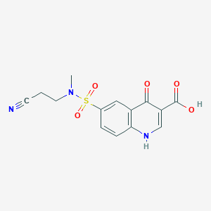 6-{[(2-Cyanoethyl)(methyl)amino]sulfonyl}-4-oxo-1,4-dihydroquinoline-3-carboxylic acid