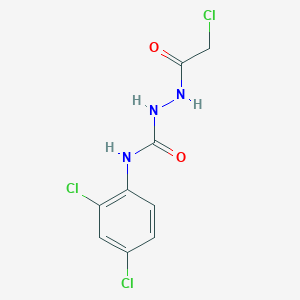molecular formula C9H8Cl3N3O2 B2874793 1-[(2-Chloroacetyl)amino]-3-(2,4-dichlorophenyl)urea CAS No. 2224538-41-2
