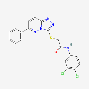 molecular formula C19H13Cl2N5OS B2874797 N-(3,4-二氯苯基)-2-((6-苯基-[1,2,4]三唑并[4,3-b]哒嗪-3-基)硫代)乙酰胺 CAS No. 894036-87-4