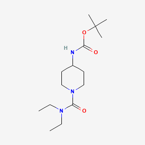 tert-Butyl 1-(diethylcarbamoyl)piperidin-4-ylcarbamate