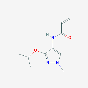 N-(1-Methyl-3-propan-2-yloxypyrazol-4-yl)prop-2-enamide