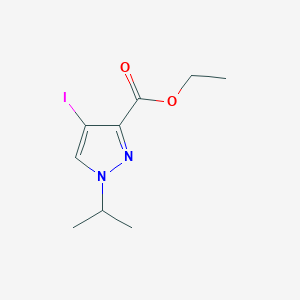 molecular formula C9H13IN2O2 B2874836 ethyl 4-iodo-1-isopropyl-1H-pyrazole-3-carboxylate CAS No. 1639115-24-4