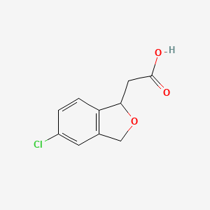 molecular formula C10H9ClO3 B2874845 2-(5-Chloro-1,3-dihydro-2-benzofuran-1-yl)acetic acid CAS No. 1824141-75-4