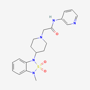 2-(4-(3-methyl-2,2-dioxidobenzo[c][1,2,5]thiadiazol-1(3H)-yl)piperidin-1-yl)-N-(pyridin-3-yl)acetamide