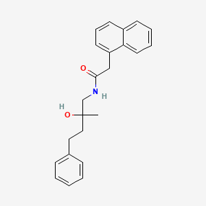 N-(2-hydroxy-2-methyl-4-phenylbutyl)-2-(naphthalen-1-yl)acetamide