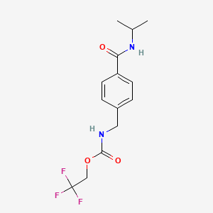 2,2,2-trifluoroethyl N-{4-[(isopropylamino)carbonyl]benzyl}carbamate