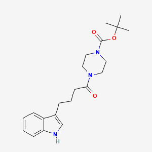 tert-butyl 4-(4-(1H-indol-3-yl)butanoyl)piperazine-1-carboxylate