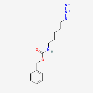 molecular formula C13H18N4O2 B2874889 5-叠氮基戊基氨基甲酸苄酯 CAS No. 315203-49-7