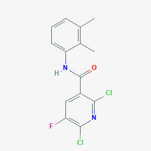 molecular formula C14H11Cl2FN2O B287489 2,6-dichloro-N-(2,3-dimethylphenyl)-5-fluoronicotinamide 