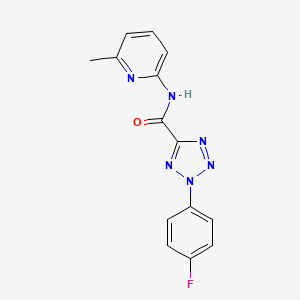 2-(4-fluorophenyl)-N-(6-methylpyridin-2-yl)-2H-tetrazole-5-carboxamide
