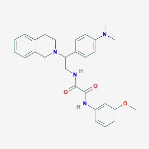 N1-(2-(3,4-dihydroisoquinolin-2(1H)-yl)-2-(4-(dimethylamino)phenyl)ethyl)-N2-(3-methoxyphenyl)oxalamide