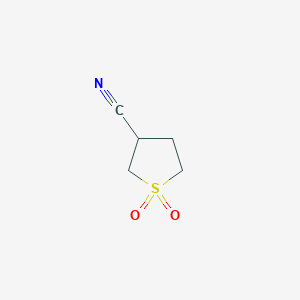 molecular formula C5H7NO2S B2874920 Tetrahydrothiophene-3-carbonitrile 1,1-dioxide CAS No. 17389-09-2