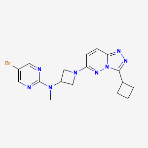 molecular formula C17H19BrN8 B2874921 5-bromo-N-(1-(3-cyclobutyl-[1,2,4]triazolo[4,3-b]pyridazin-6-yl)azetidin-3-yl)-N-methylpyrimidin-2-amine CAS No. 2320890-83-1