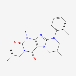 1,7-dimethyl-9-(2-methylphenyl)-3-(2-methylprop-2-enyl)-7,8-dihydro-6H-purino[7,8-a]pyrimidine-2,4-dione