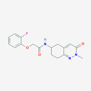 molecular formula C17H18FN3O3 B2874938 2-(2-fluorophenoxy)-N-(2-methyl-3-oxo-2,3,5,6,7,8-hexahydrocinnolin-6-yl)acetamide CAS No. 2034369-54-3