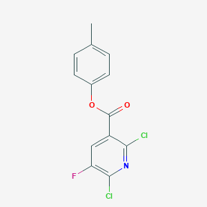 molecular formula C13H8Cl2FNO2 B287494 4-Methylphenyl2,6-dichloro-5-fluoronicotinate 