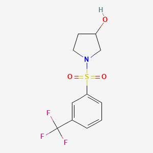 1-((3-(Trifluoromethyl)phenyl)sulfonyl)pyrrolidin-3-ol