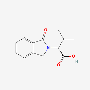 molecular formula C13H15NO3 B2874941 (2R)-3-methyl-2-(1-oxo-2,3-dihydro-1H-isoindol-2-yl)butanoic acid CAS No. 298700-69-3