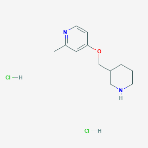 2-Methyl-4-[(piperidin-3-yl)methoxy]pyridine dihydrochloride