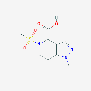 1-Methyl-5-methylsulfonyl-6,7-dihydro-4H-pyrazolo[4,3-c]pyridine-4-carboxylic acid