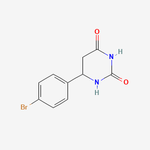 molecular formula C10H9BrN2O2 B2874975 6-(4-溴苯基)-1,3-二嗪烷-2,4-二酮 CAS No. 39773-50-7