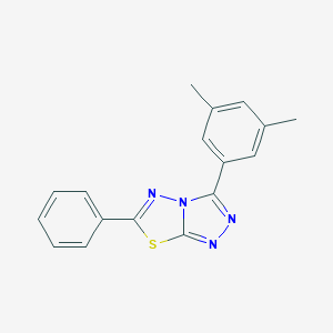 molecular formula C17H14N4S B287499 3-(3,5-Dimethylphenyl)-6-phenyl[1,2,4]triazolo[3,4-b][1,3,4]thiadiazole 