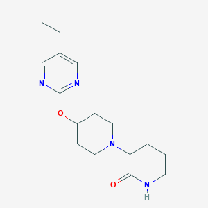 3-[4-(5-Ethylpyrimidin-2-yl)oxypiperidin-1-yl]piperidin-2-one