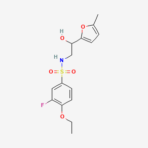 4-ethoxy-3-fluoro-N-(2-hydroxy-2-(5-methylfuran-2-yl)ethyl)benzenesulfonamide