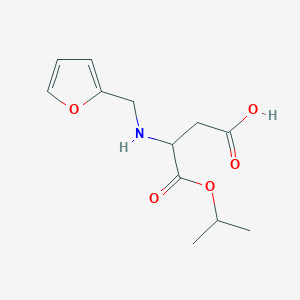 3-[(Furan-2-ylmethyl)amino]-4-oxo-4-(propan-2-yloxy)butanoic acid (non-preferred name)