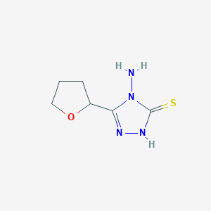 4-amino-5-(tetrahydrofuran-2-yl)-4H-1,2,4-triazole-3-thiol