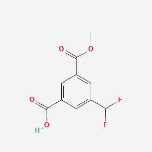 3-(Difluoromethyl)-5-methoxycarbonylbenzoic acid