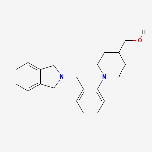 molecular formula C21H26N2O B2875023 {1-[2-(1,3-dihydro-2H-isoindol-2-ylmethyl)phenyl]-4-piperidinyl}methanol CAS No. 860611-13-8