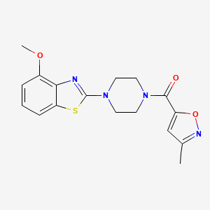 (4-(4-Methoxybenzo[d]thiazol-2-yl)piperazin-1-yl)(3-methylisoxazol-5-yl)methanone