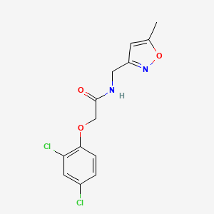 molecular formula C13H12Cl2N2O3 B2875034 2-(2,4-dichlorophenoxy)-N-((5-methylisoxazol-3-yl)methyl)acetamide CAS No. 1257549-56-6
