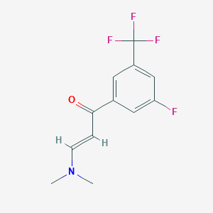 (E)-3-(dimethylamino)-1-[3-fluoro-5-(trifluoromethyl)phenyl]-2-propen-1-one